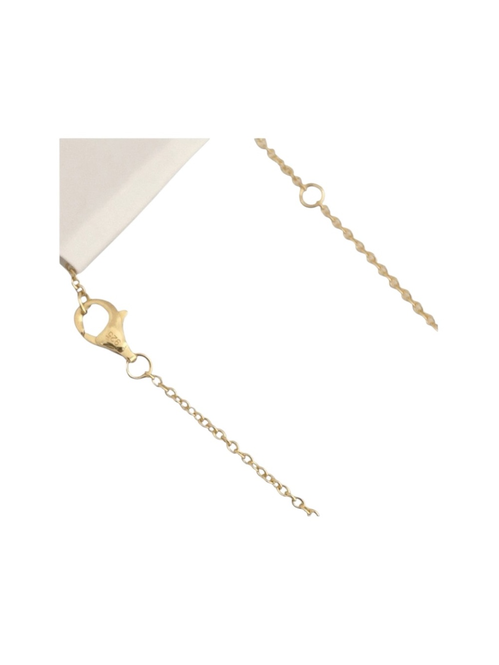 new Lassaire ☺︎︎ Bezel Set Simulated Diamond Necklace ☺︎︎ 18K Gold Plated 925 SS - Picture 5 of 16